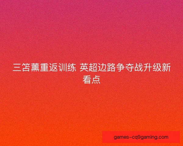 三笘薰重返训练 英超边路争夺战升级新看点