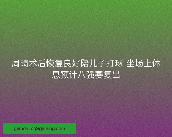 周琦术后恢复良好陪儿子打球 坐场上休息预计八强赛复出